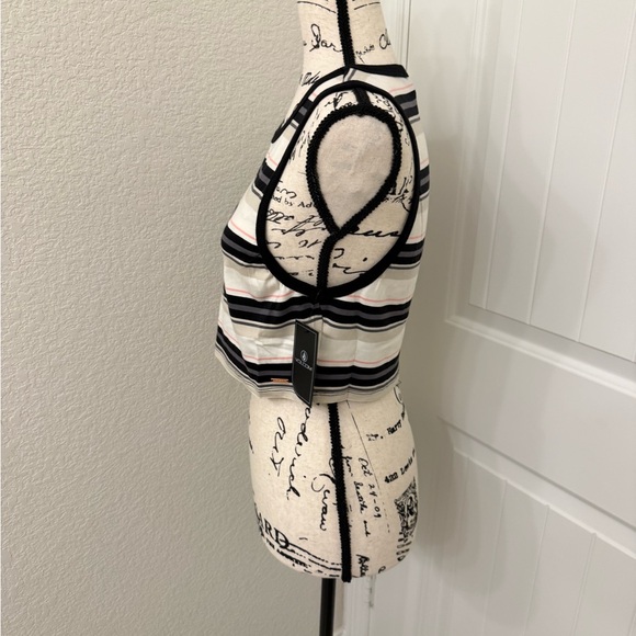 Volcom Multicolor Striped Crop Top sz S - Picture 4 of 7